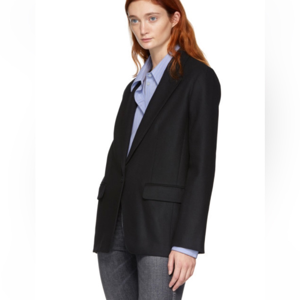 Rag & Bone Monty Blazer Wool Blend Navy 6‎